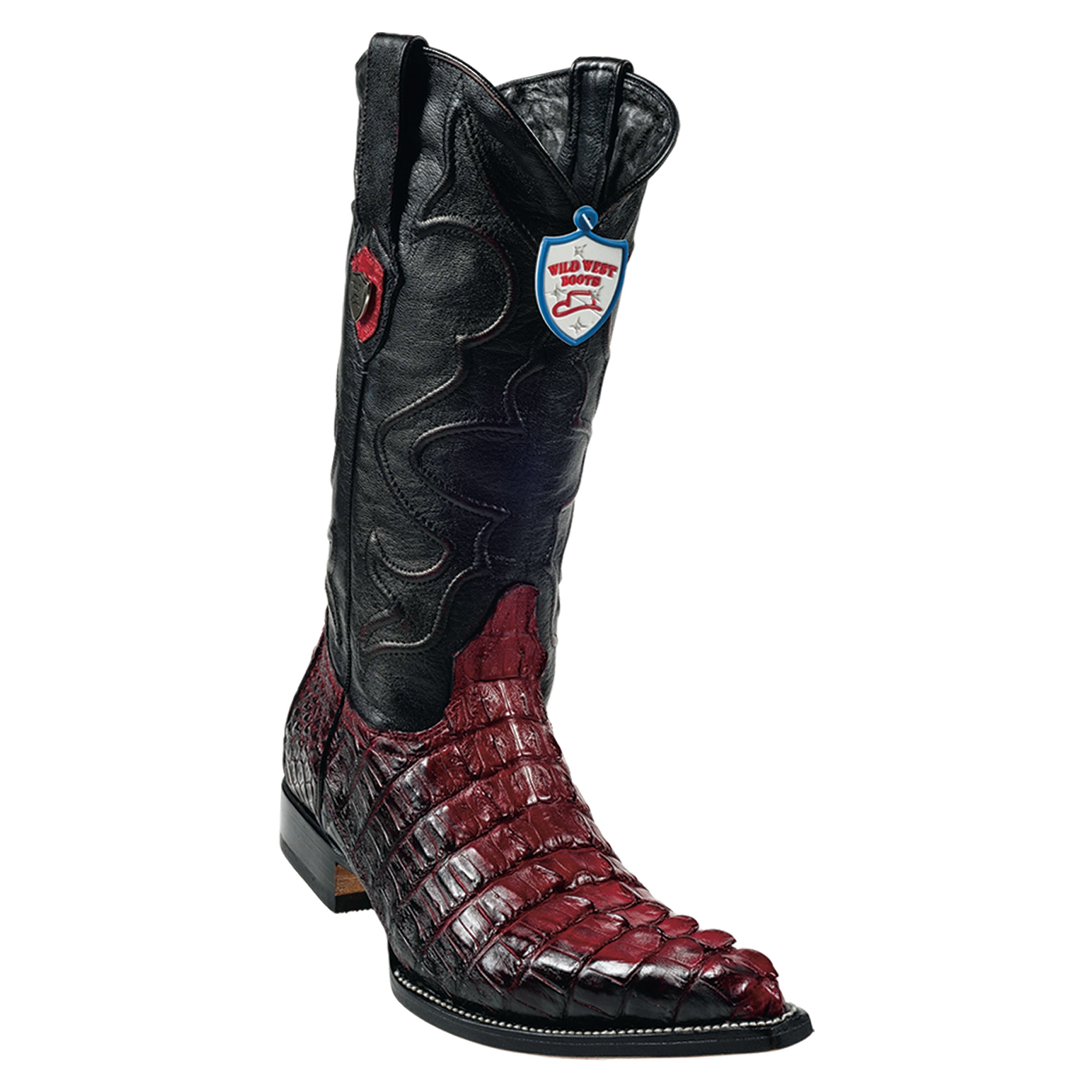 Men's Wild West Caiman Tail Boots 3x Toe