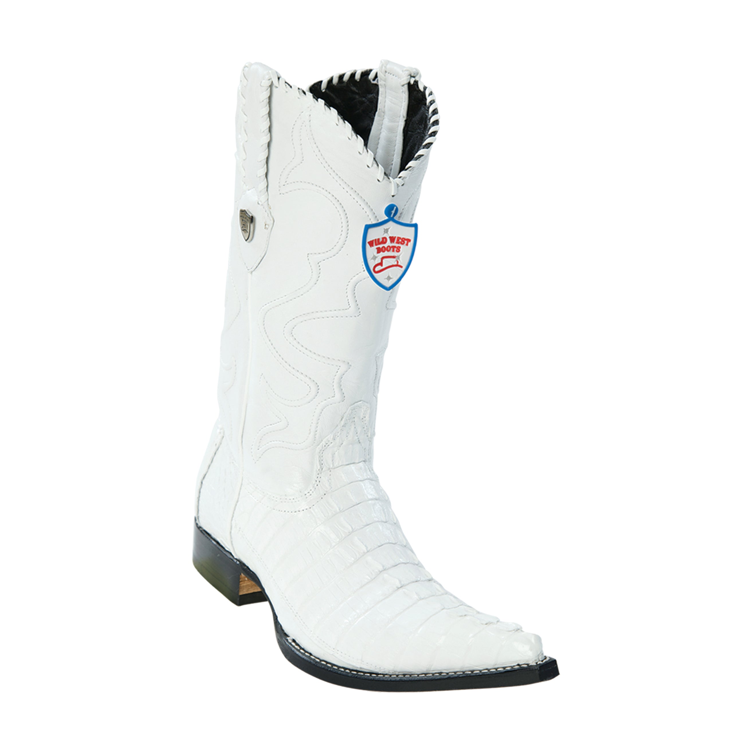 Men's Wild West Caiman Tail Boots 3x Toe