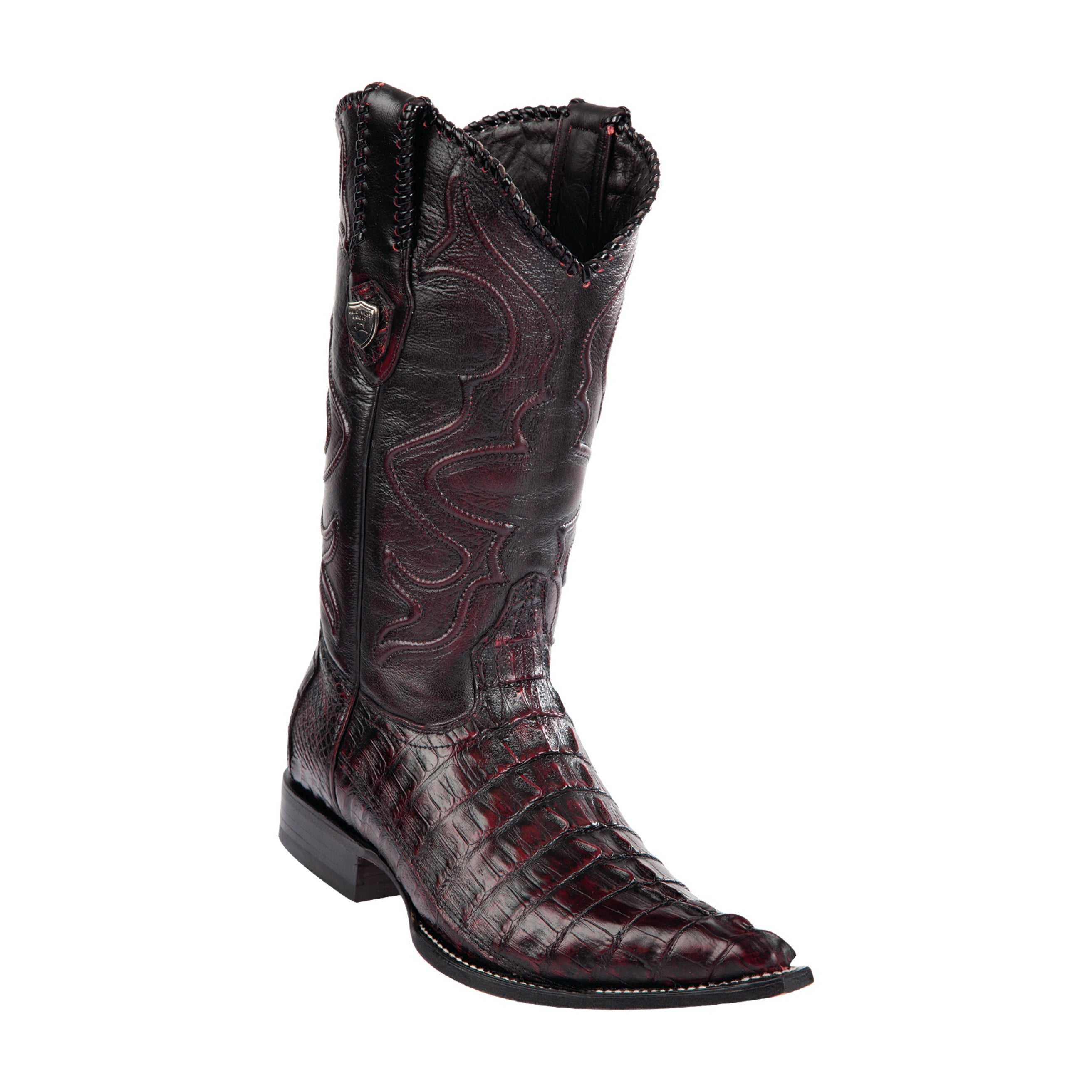 Men's Wild West Caiman Tail Boots 3x Toe