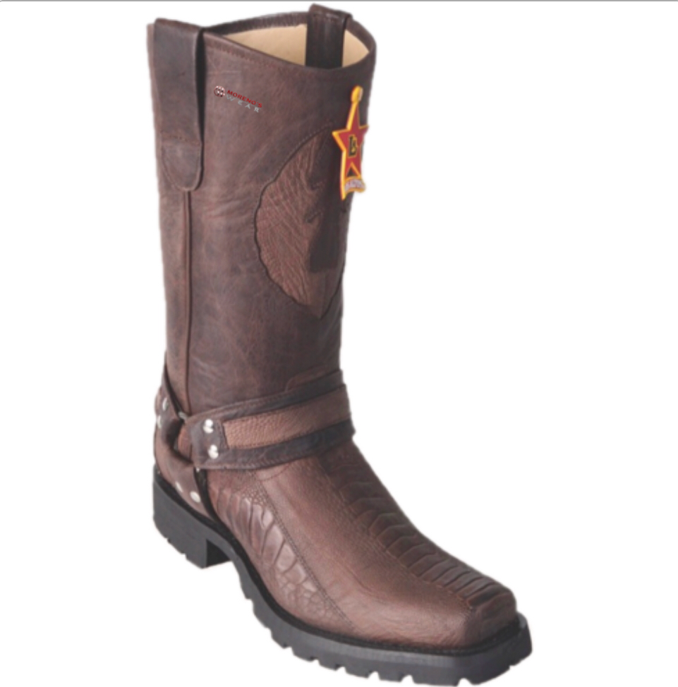 Men's Los Altos Ostrich Leg Biker Boots