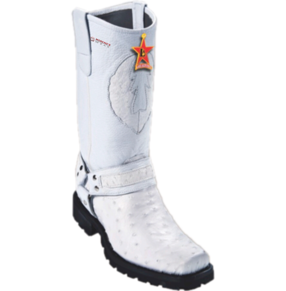 Men's Los Altos Ostrich Biker Boots