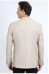 Men's Platini Khaki Western Blazer