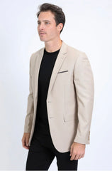 Men's Platini Khaki Western Blazer