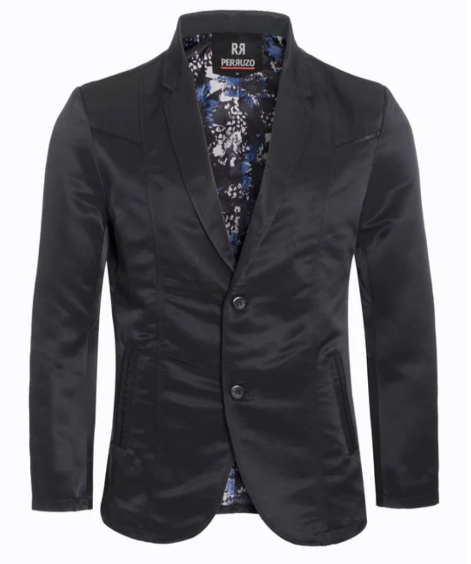 Men's Western Black Blazer