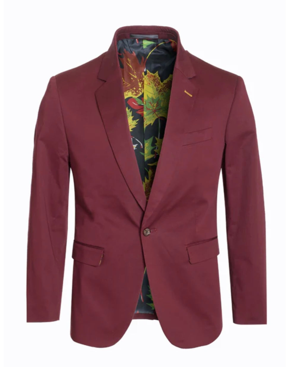 Men's Burgundy Blazer