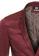 Men's Western Burgundy Blazer