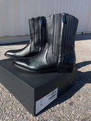Men's Franco Cuadra Black Deer Zipper Round Toe FF288