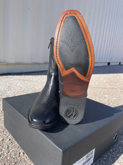 Men's Franco Cuadra Black Deer Zipper Round Toe FF288