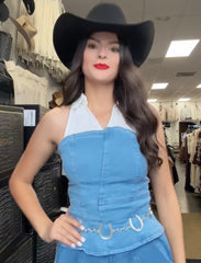 Johanna Denim Top Light