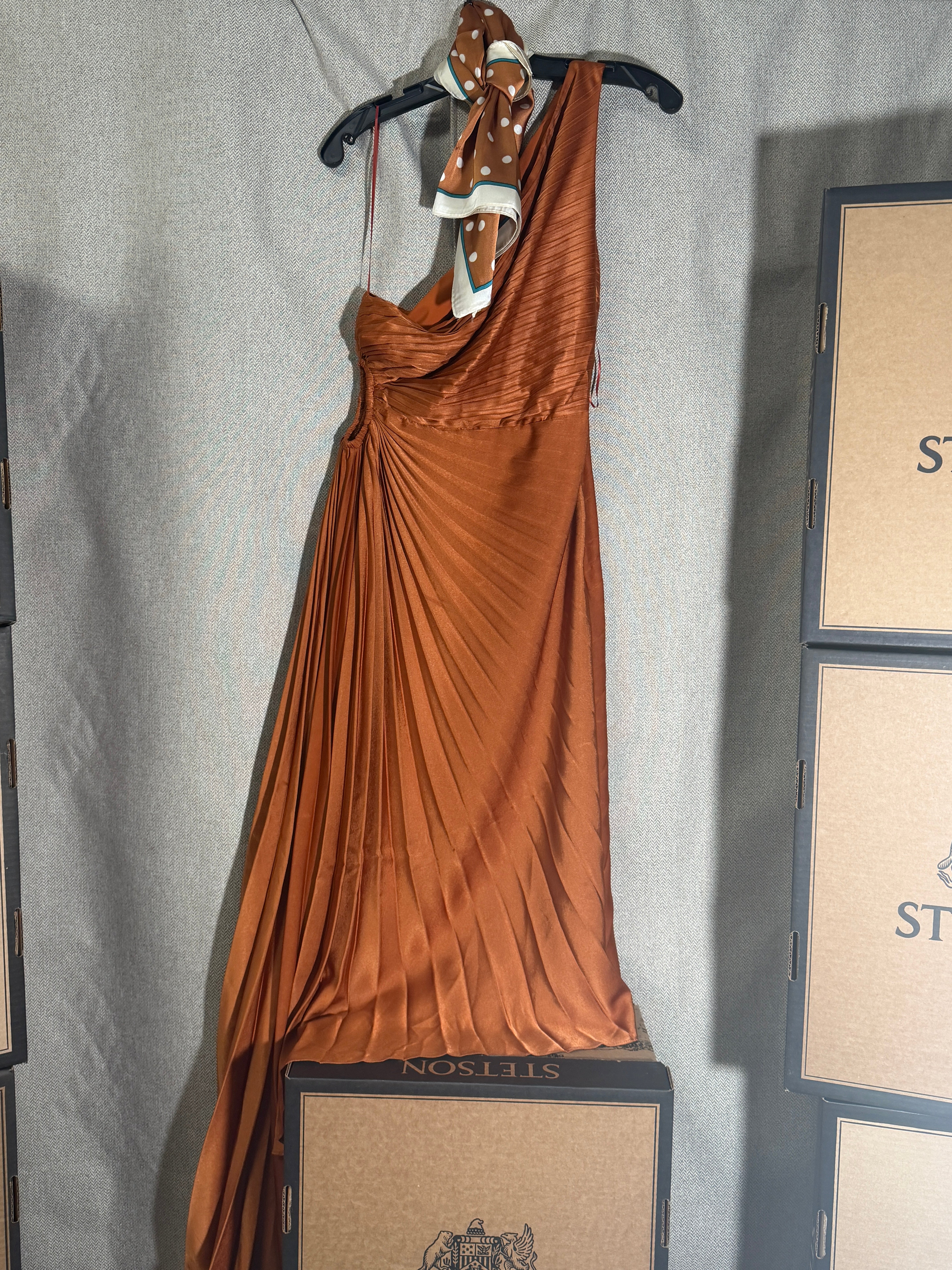 Sofia Copper Dress