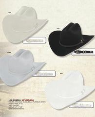 10X Larry Mahan Jerarca Fur Felt Cowboy Hat Black