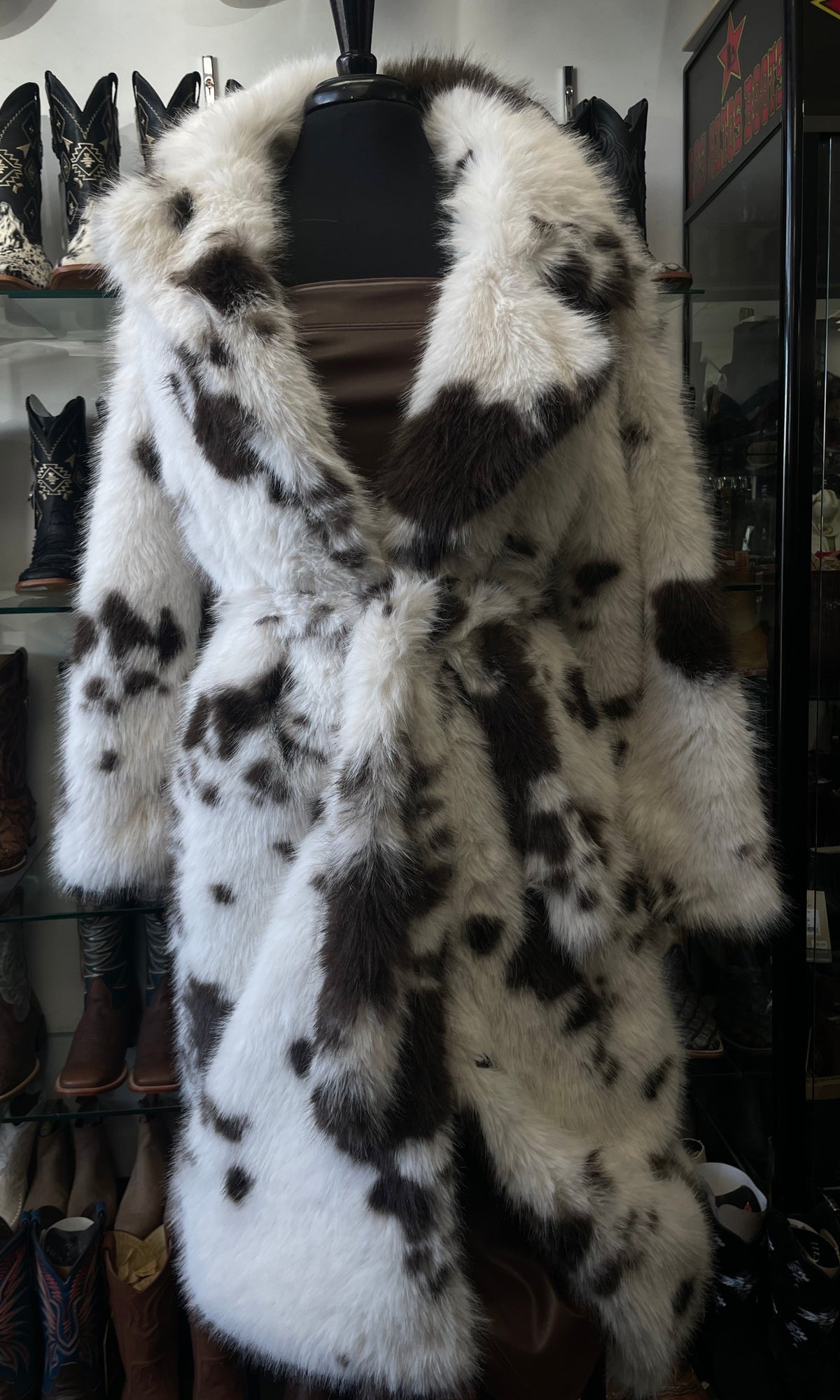 MarGua Cowhide Fur Coat