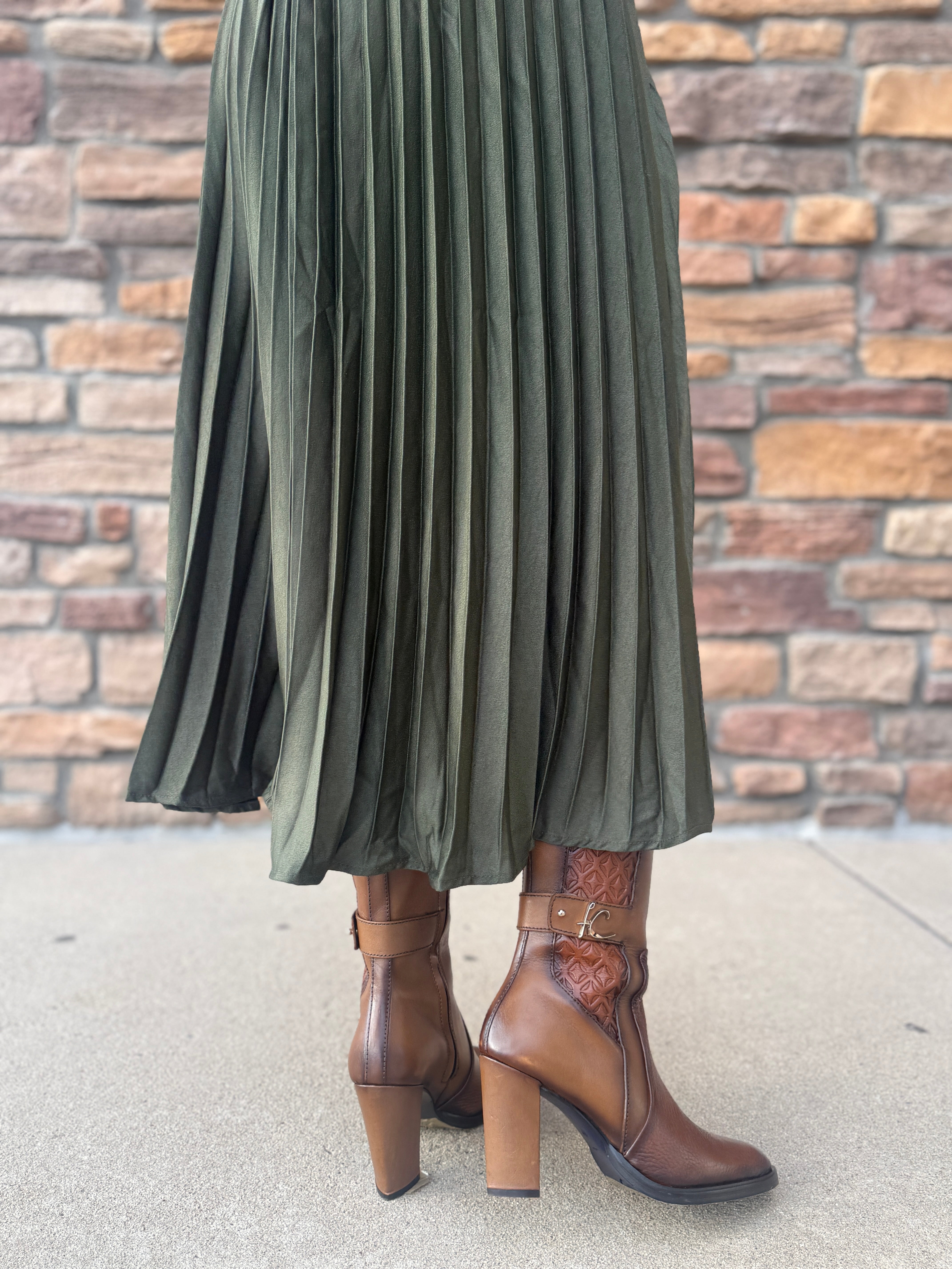 Luz Olive Dress