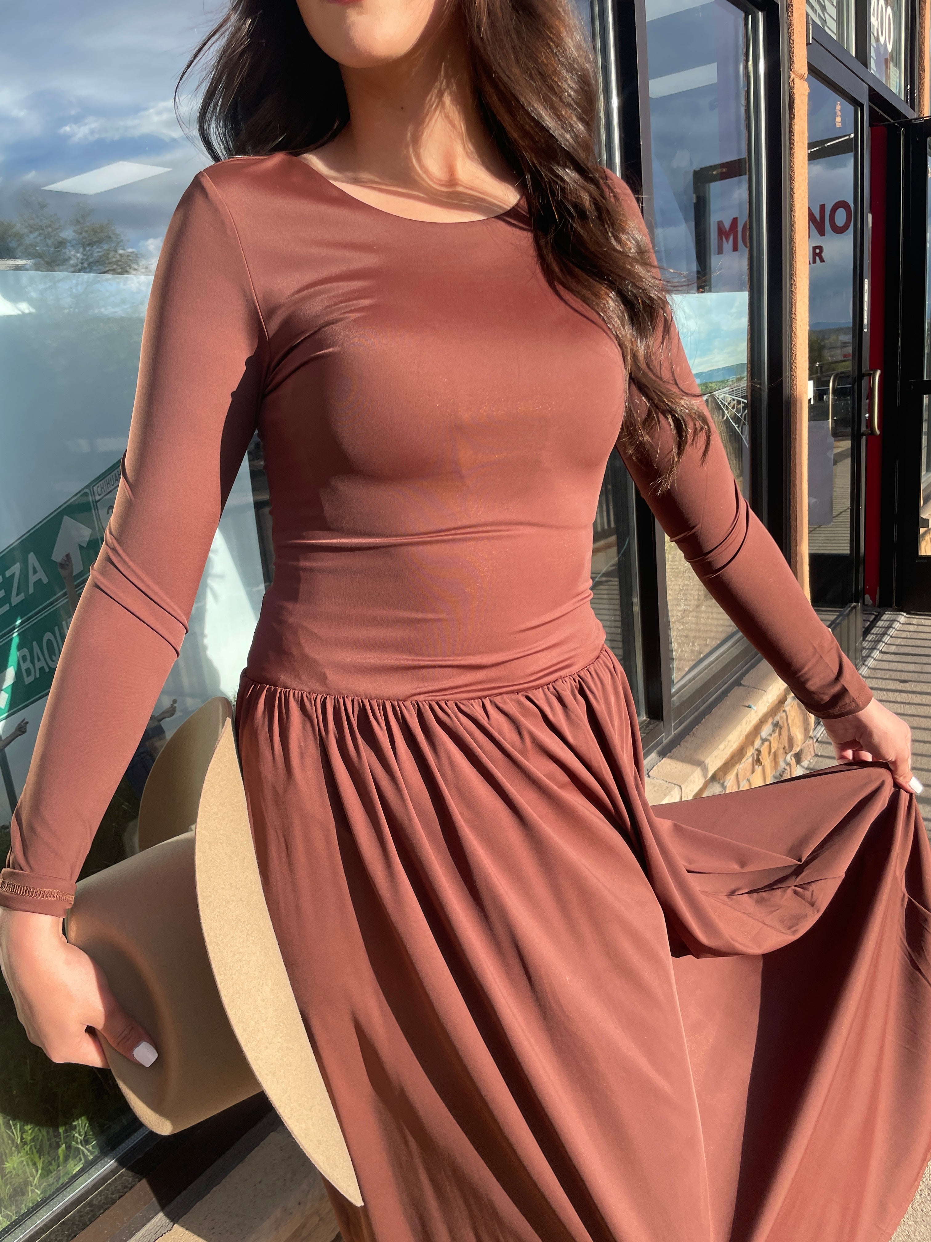 Elsa Dress Brown