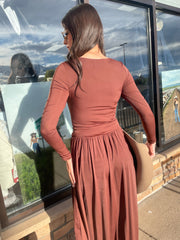 Elsa Dress Brown
