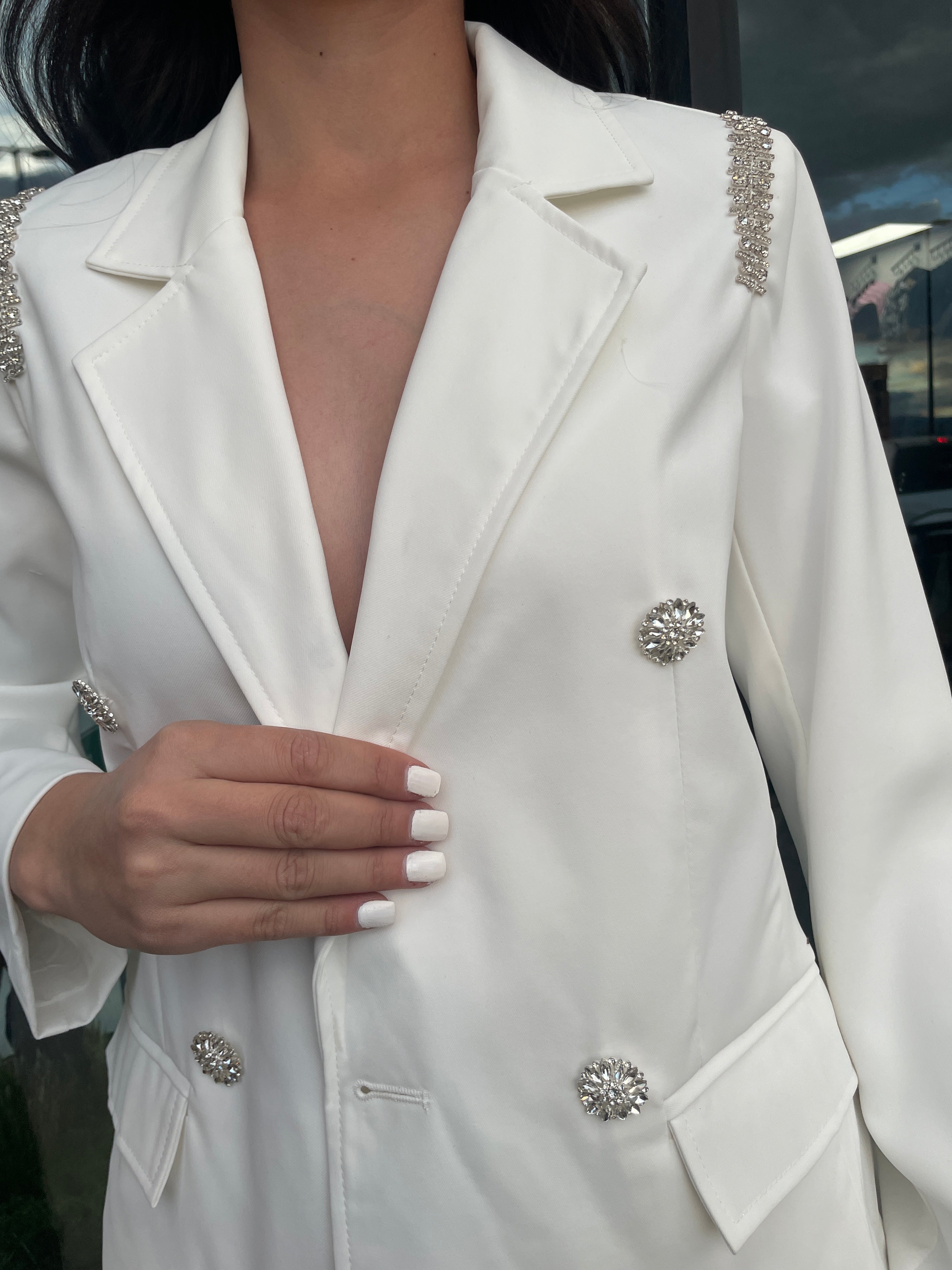 Aurora Blazer White