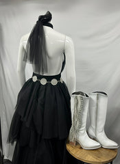 Neri Puffy Dress Black