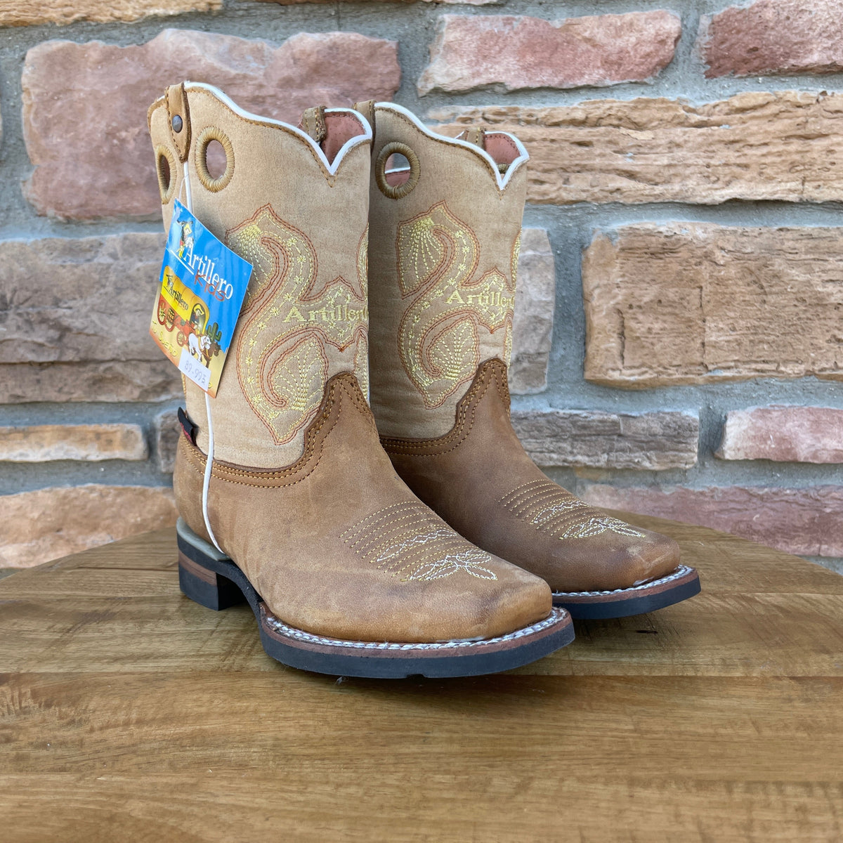 Boy's Artillero Tan Boots