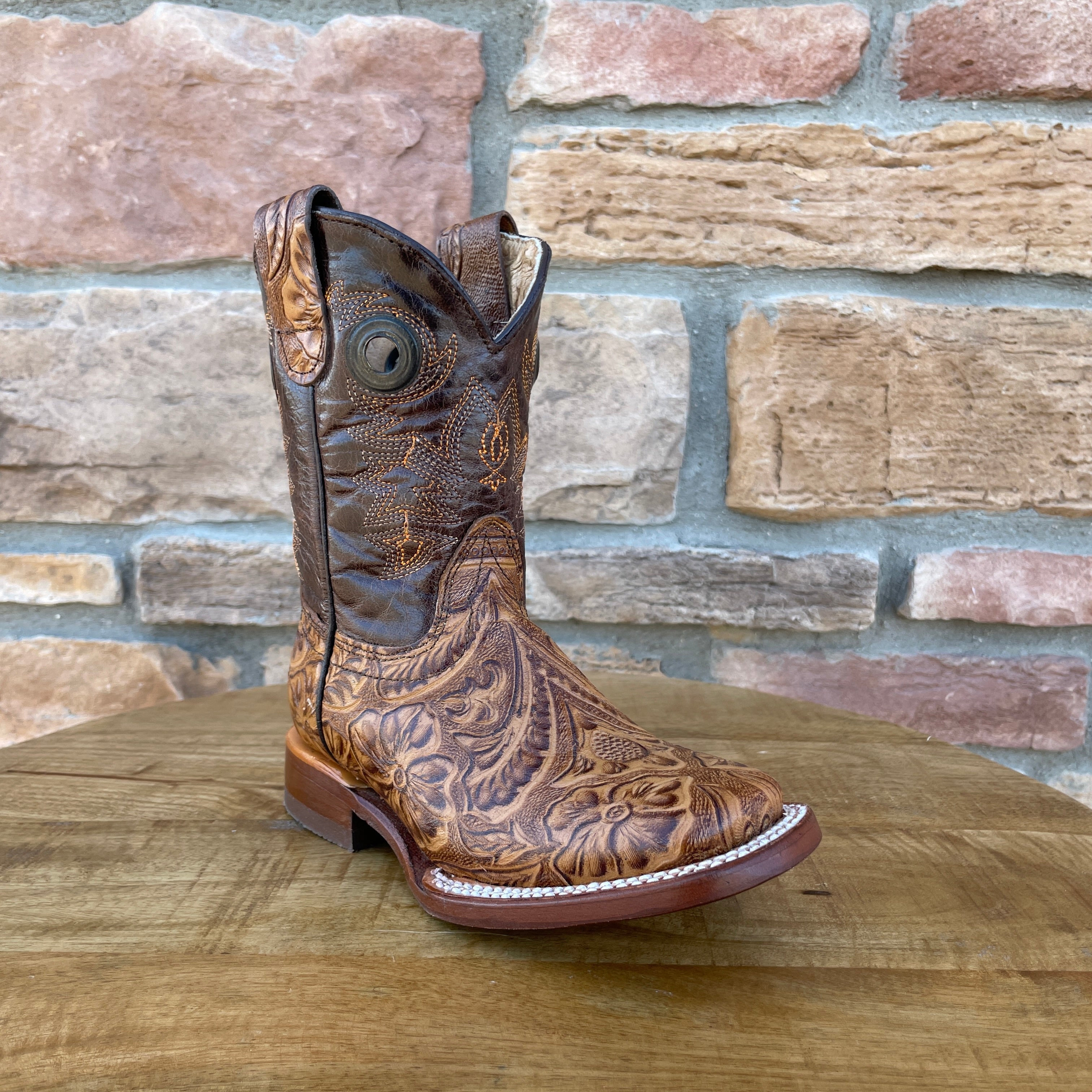 Boy's Orynx Floral Print Boots
