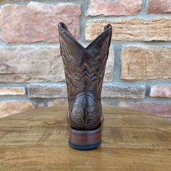 Boy's Brown Floral Print Boots