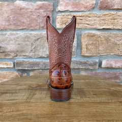 Boy's Cogñac Crocodile Print Boots