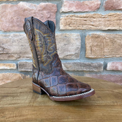 Boy's Brown Fish Print Boots