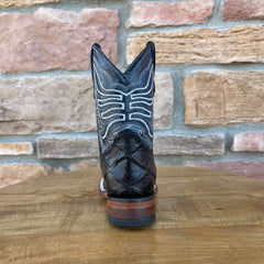 Boy's Tanner Mark Black Fish Print Boots