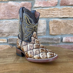 Boy's Tanner Mark Orynx Fish Print Boots