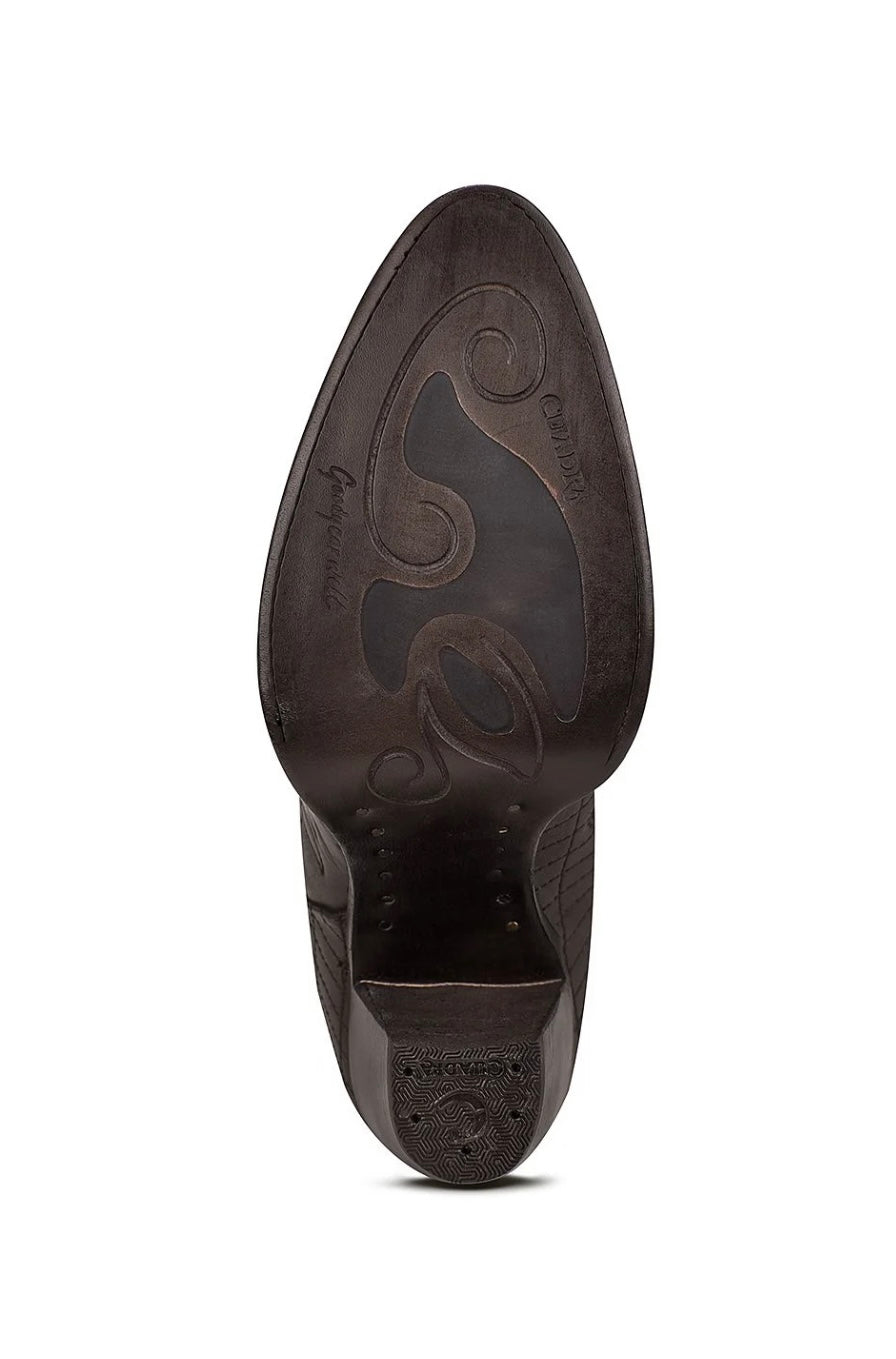 Cuadra Embroidered Dark Brown Leather Boots with Austrian crystals 3F80RS CU584