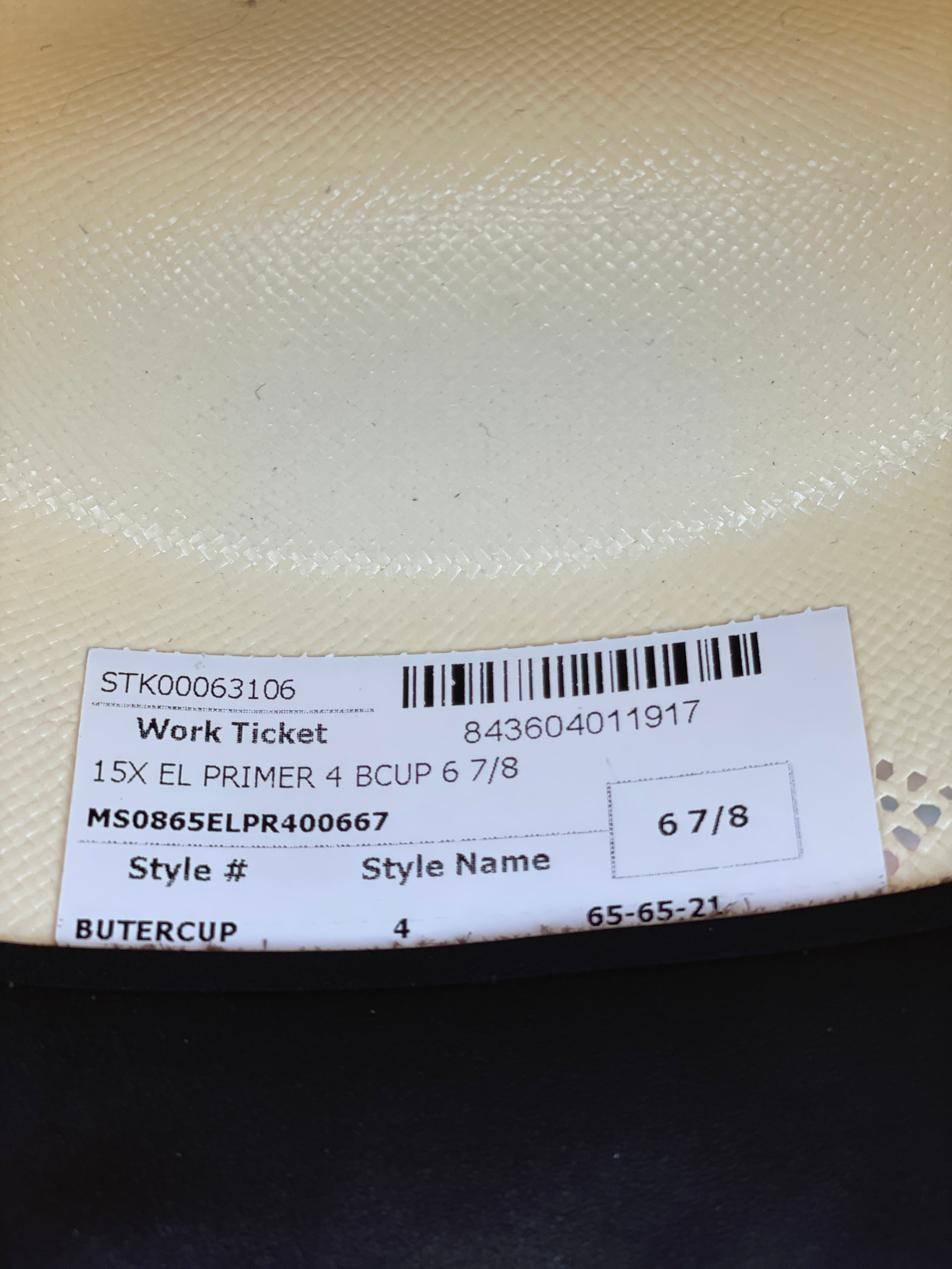 15X Larry Mahan El Primero Straw Hat 4" BRIM