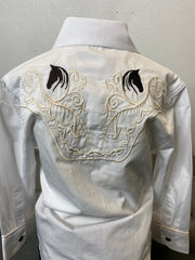 Azriel Vaquero White Shirt