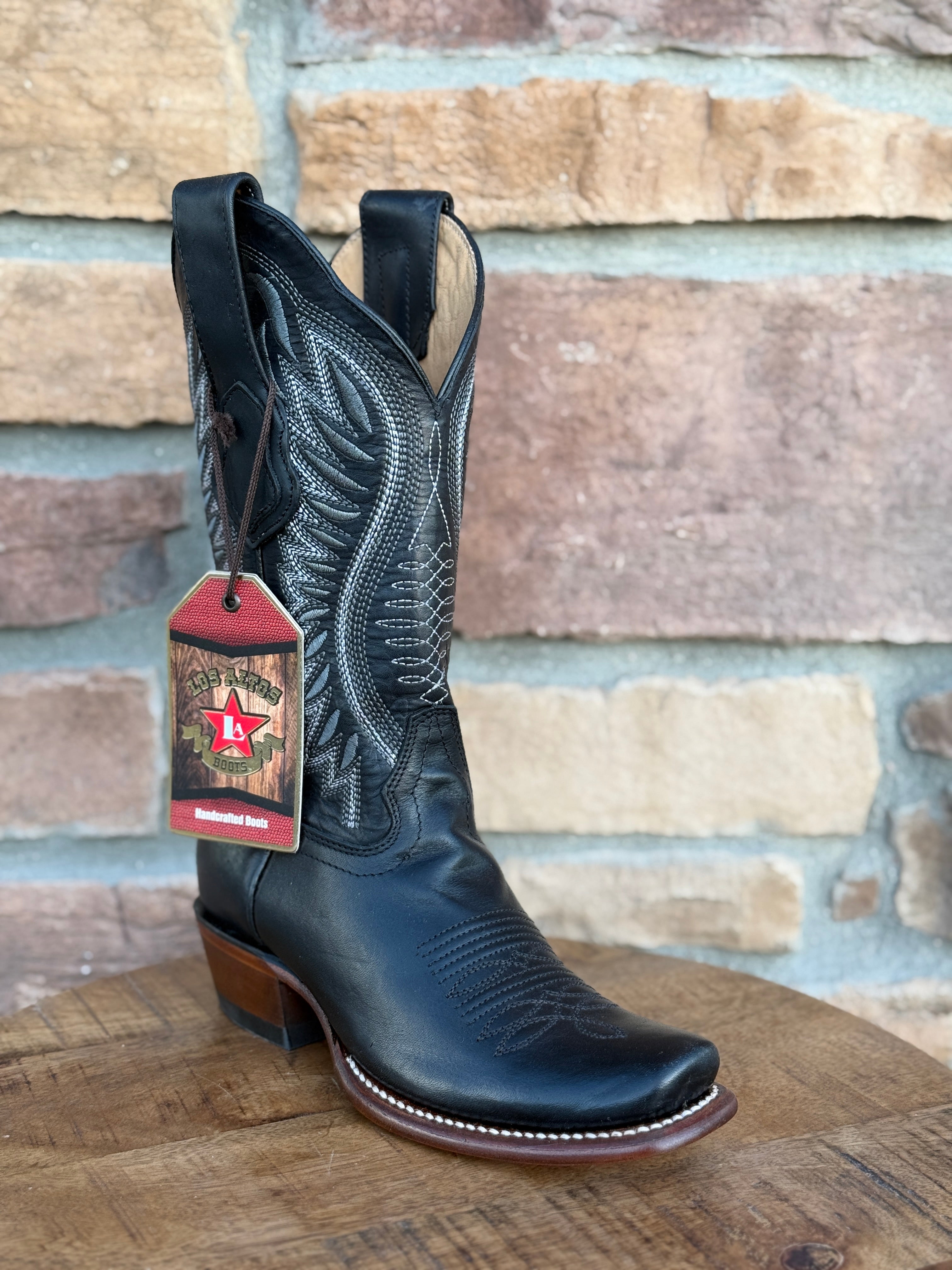Women's Los Altos Black Dubai Square Toe Boots