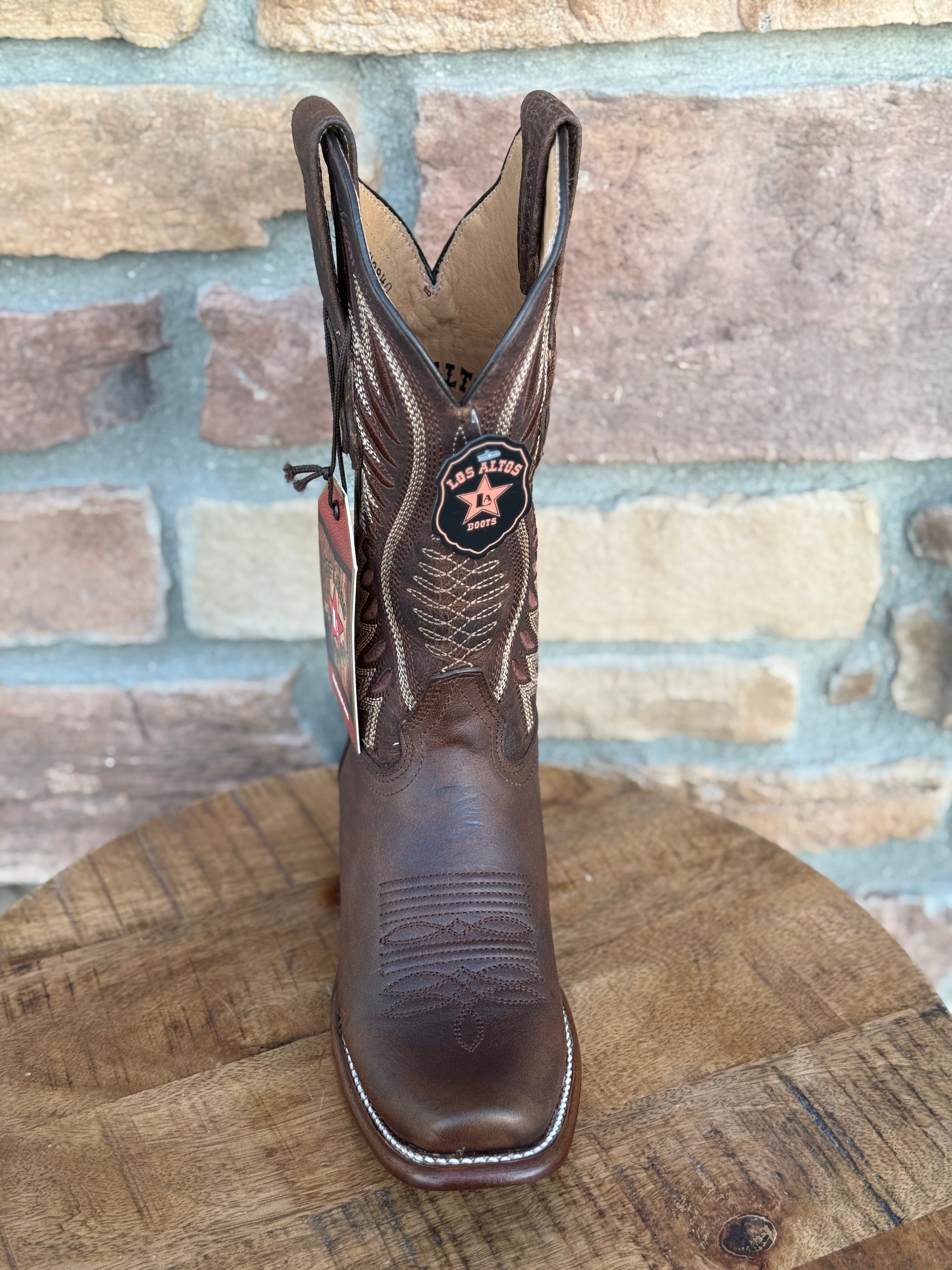 Women's Los Altos Brown Dubai Square Toe Boots