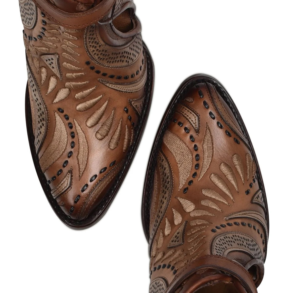 Cuadra Embroidery & Harness Ankle Boots 3F95RS