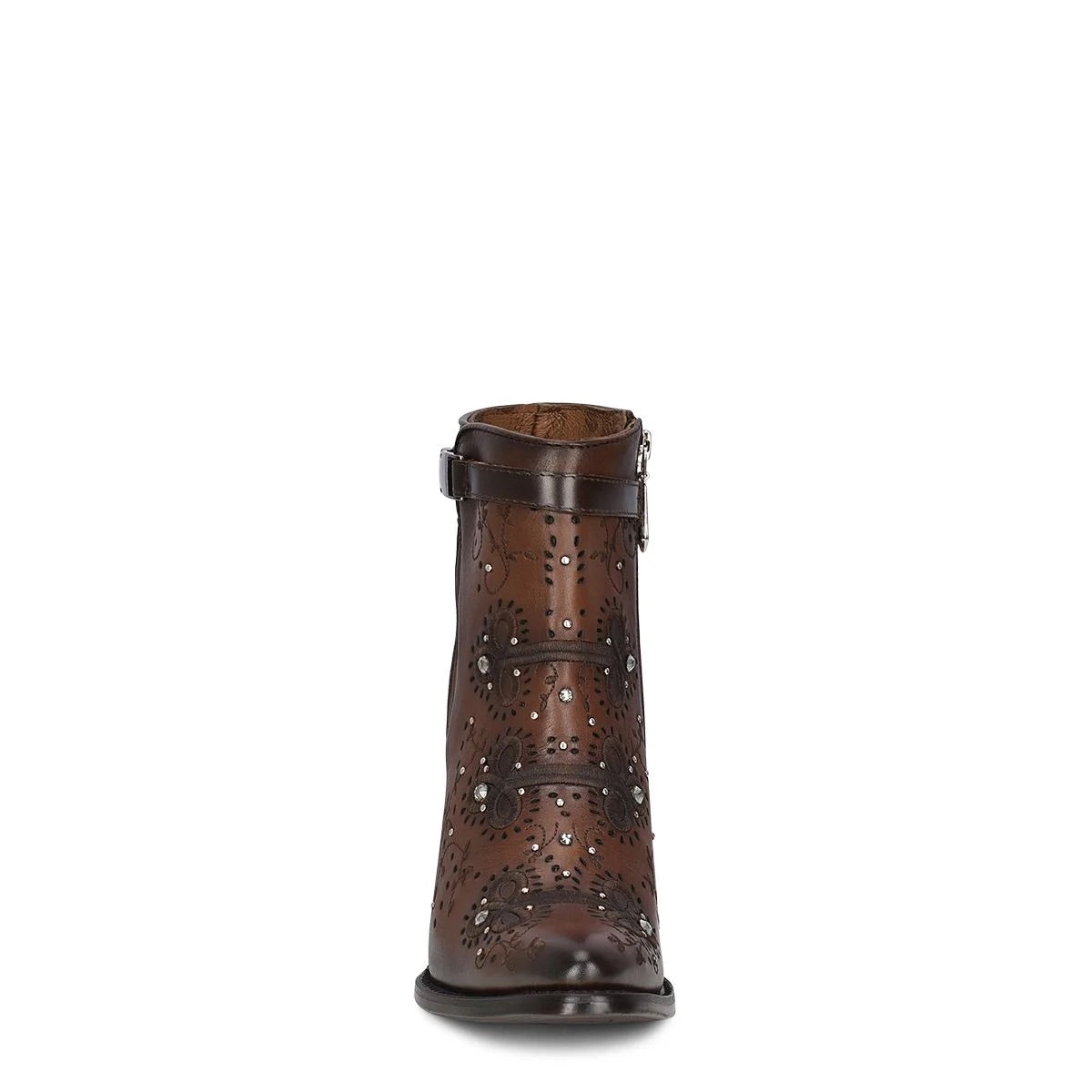 Cuadra Honey Embroidery Studs Harness Round Toe 3F92RS