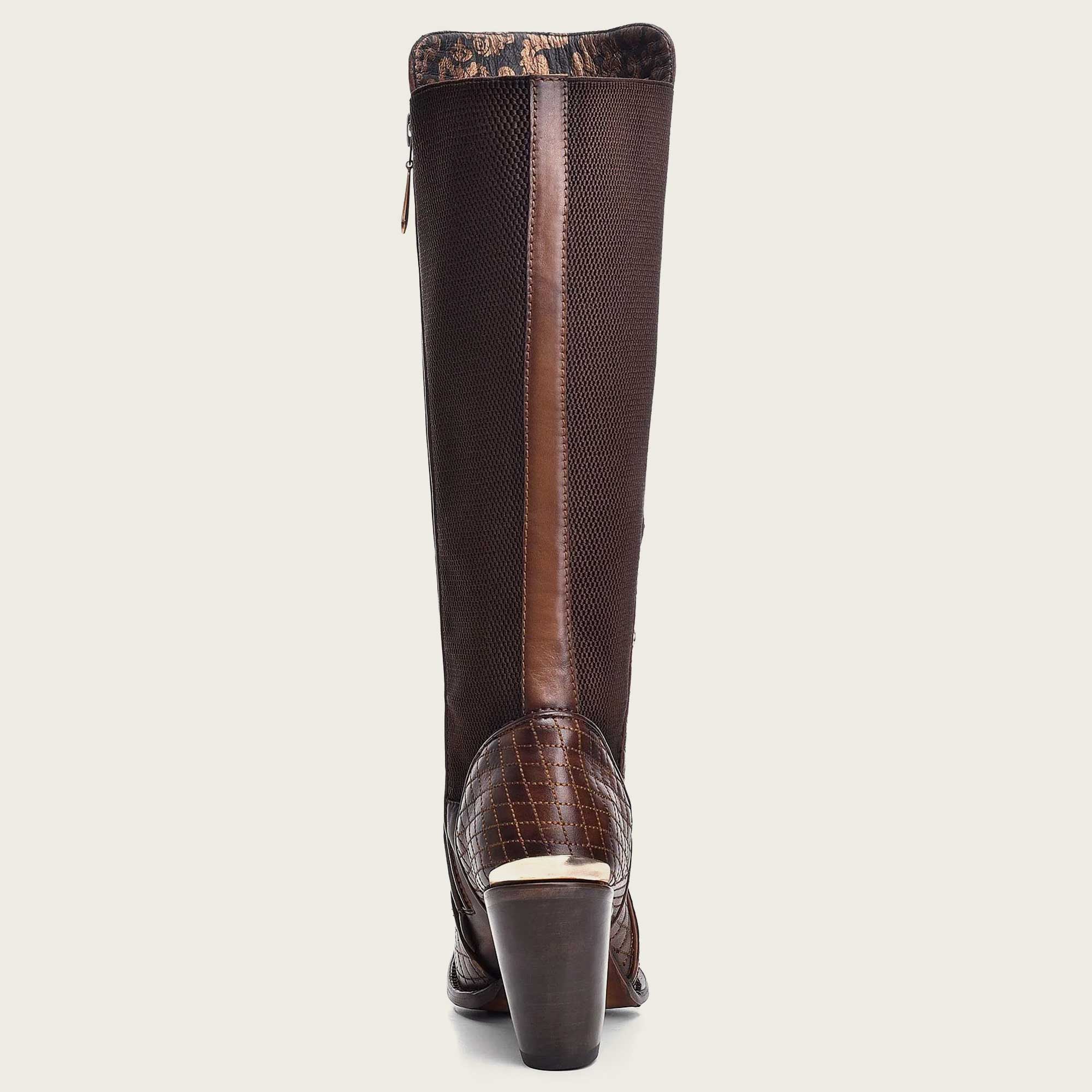 Cuadra Honey Embroidery Tall Boots