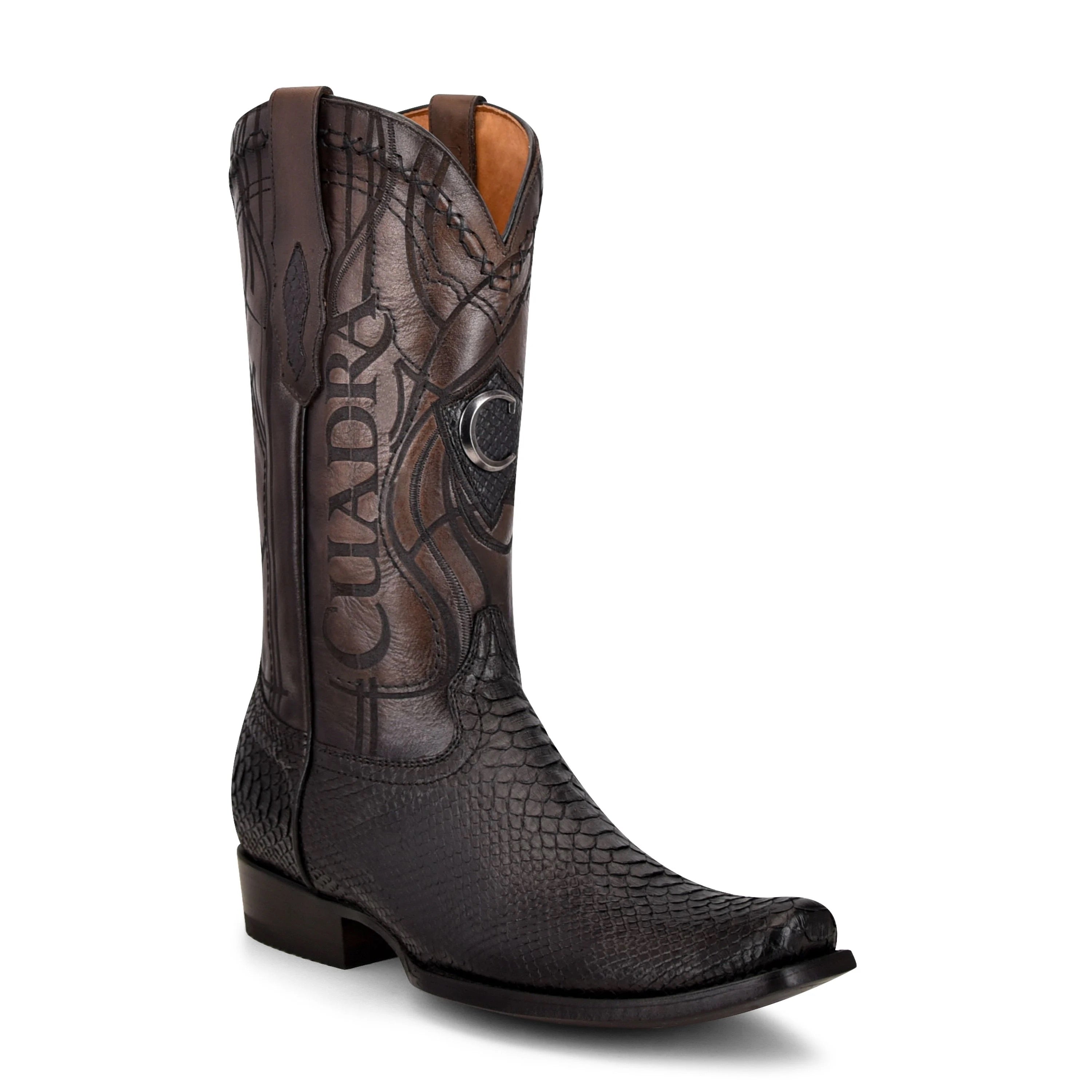 Men's Cuadra Python Square Toe Boots CU607