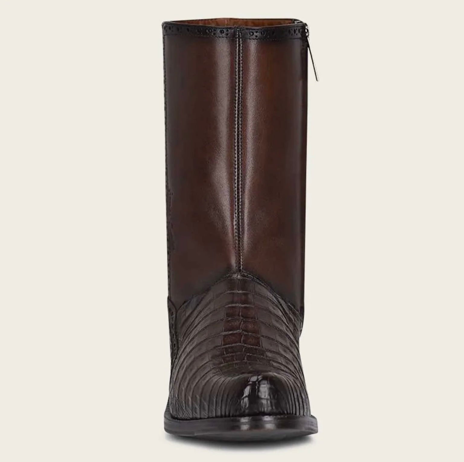 Men's Cuadra Brown Caiman Belly Ankle Boots FC657