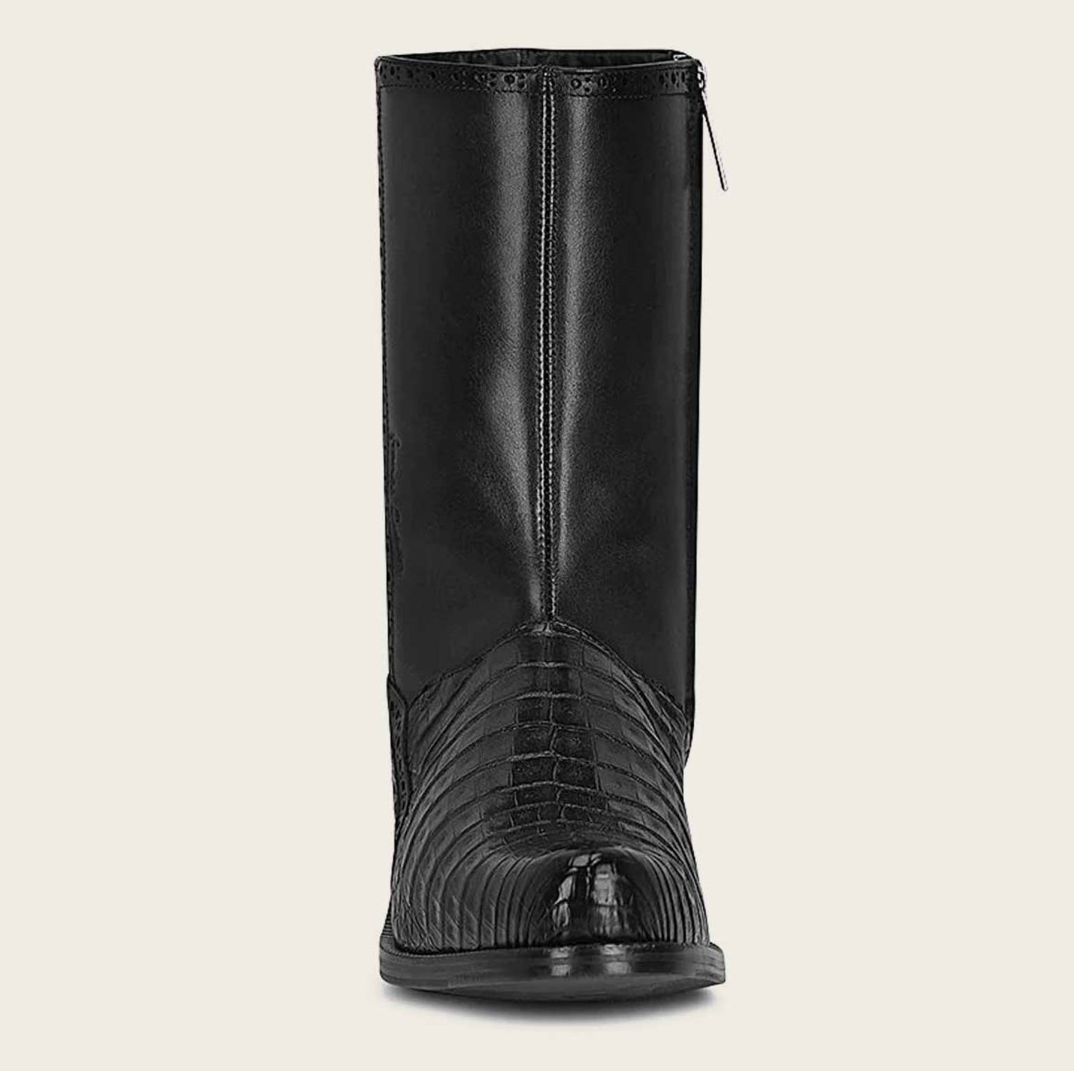 Men's Cuadra Black Caiman Belly Ankle Boots FC656