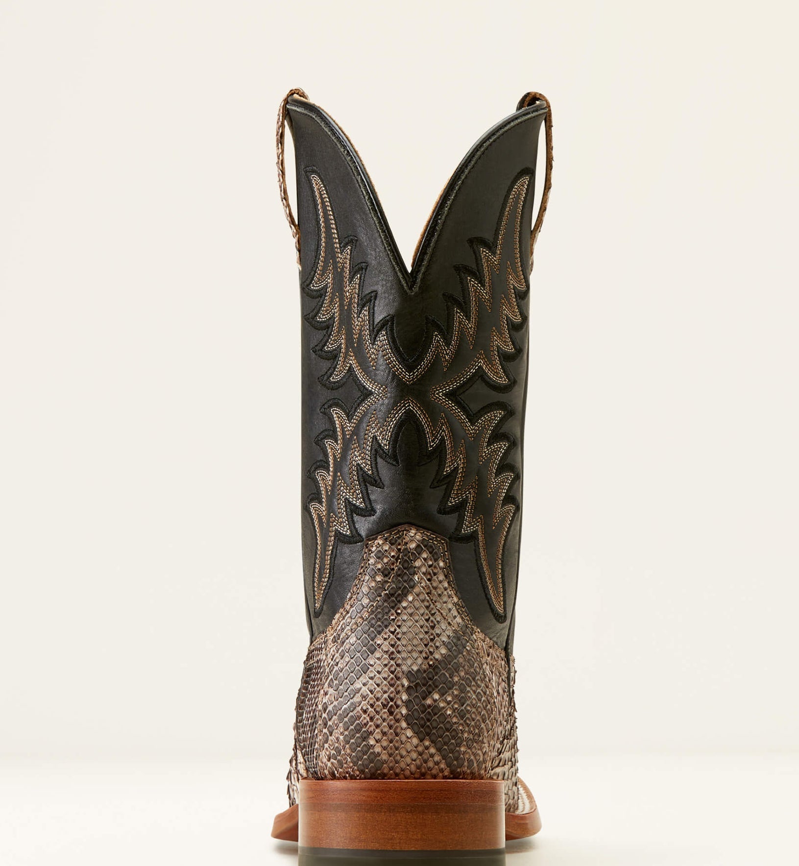 Men's Ariat Dry Gulch Tan Python Ancient Black Boots