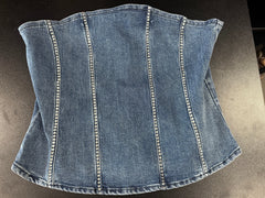 Alice Rhinestone Denim Top