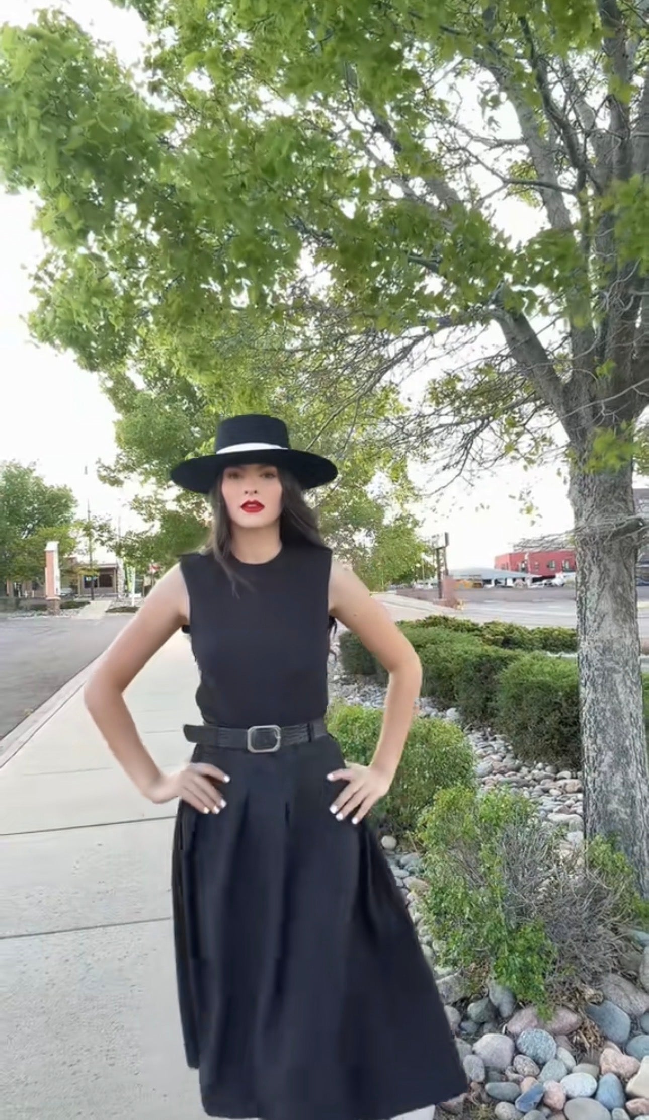 Georgina Midi Dress Black