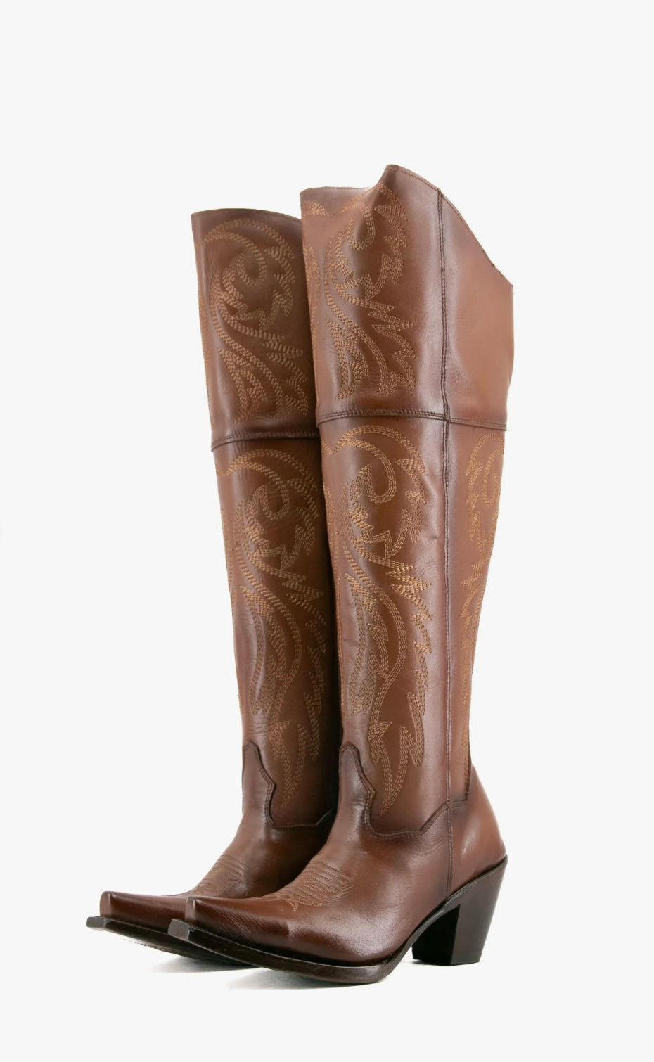 Women's Rock'Em Blanca J Knee High Snip Toe Boots Napa Miel