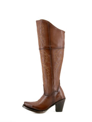 Women's Rock'Em Blanca J Knee High Snip Toe Boots Napa Miel