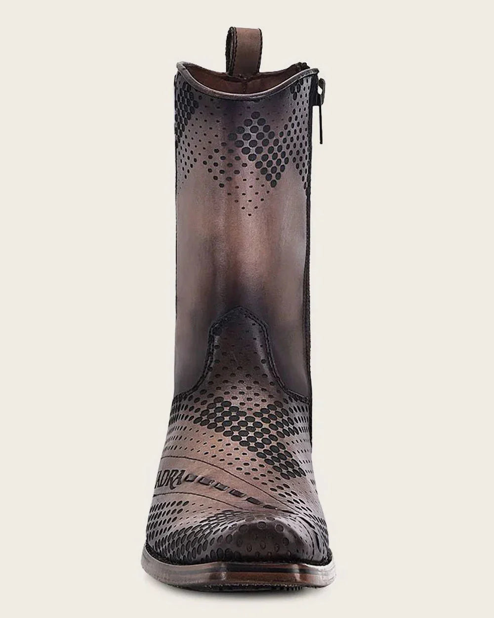 Men's Cuadra Brown Laser & Woven Narrow Square Toe Boots CU737