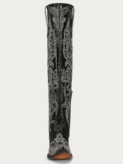 Corral Black Embroidery & Studs Tall Boots C3920