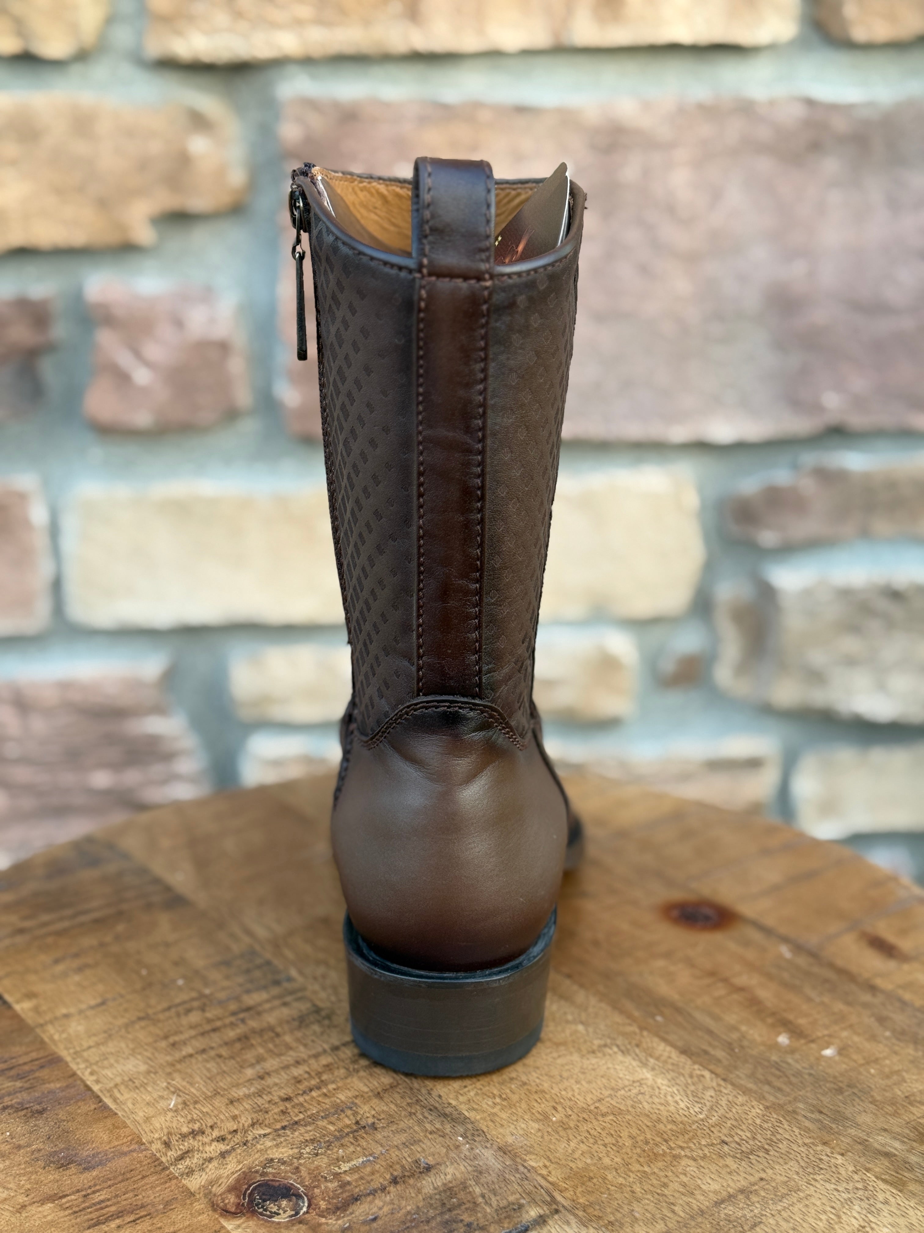 Men's Los Altos Python 7X Toe Ankle Boots Matte Brown
