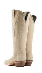 Rock'Em Gia Suede Tall WIDE CALF Snip Toe Cowgirl Boots