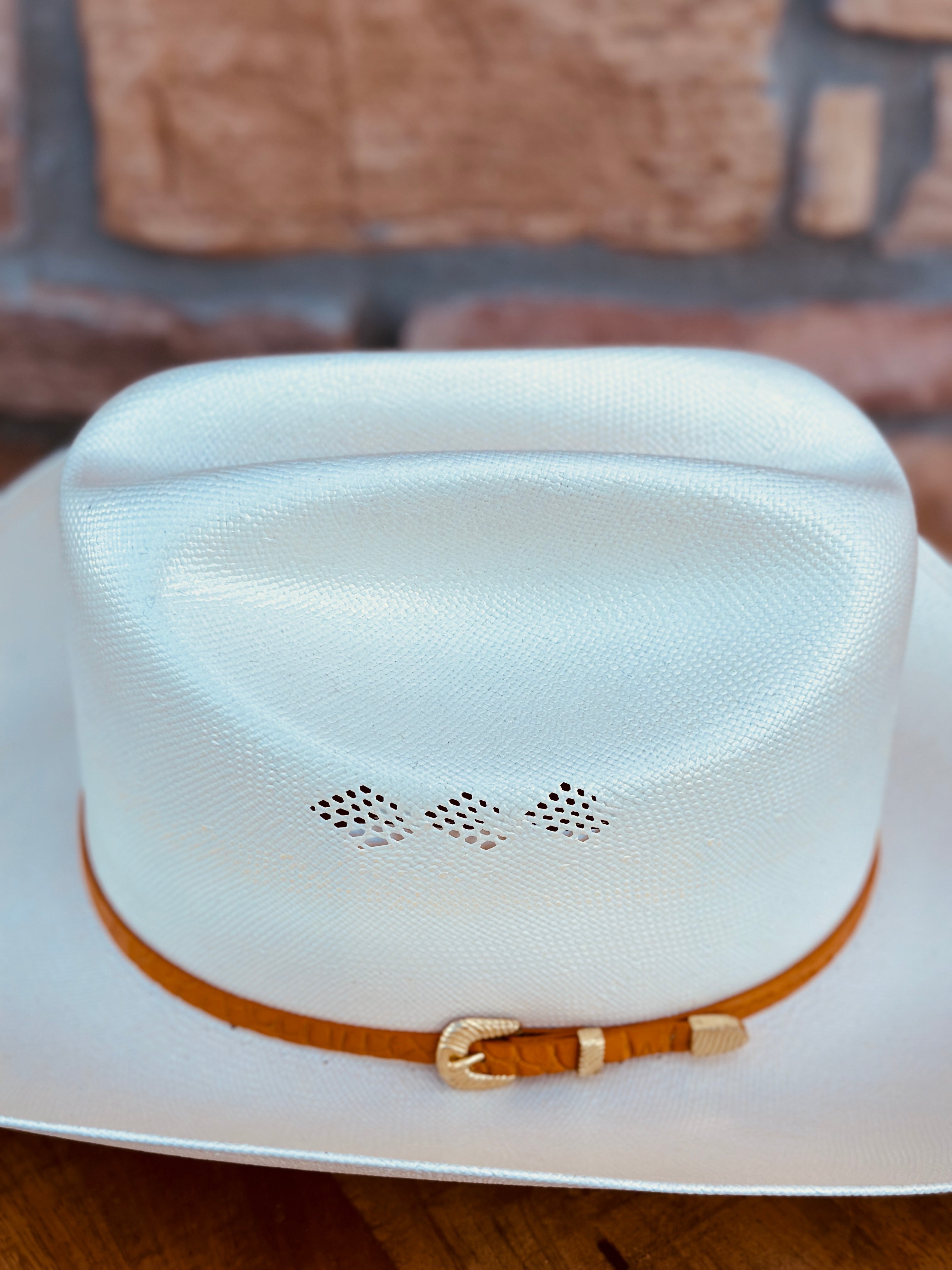 15X Larry Mahan El Primero Straw Hat 3 1/2" BRIM