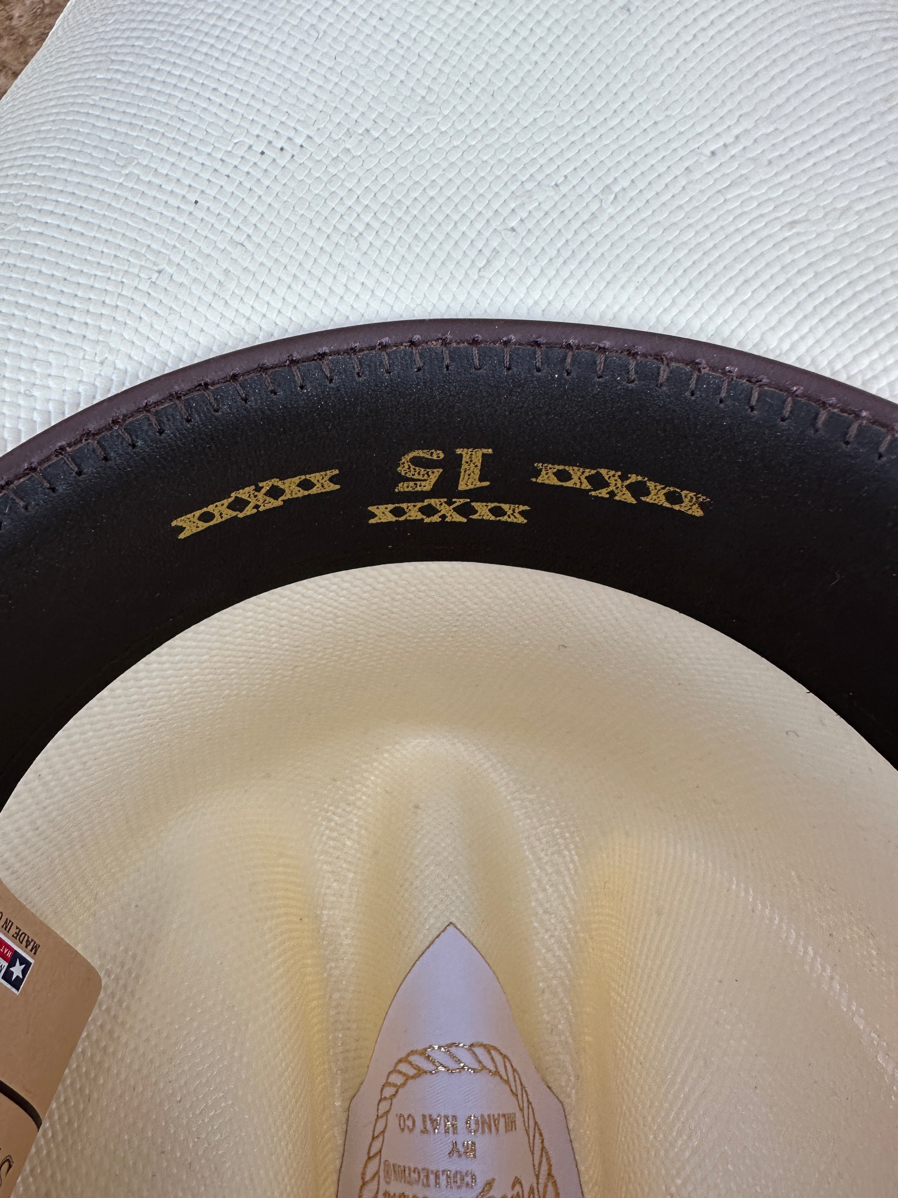 15X Larry Mahan El Primero Straw Hat 3 1/2" BRIM